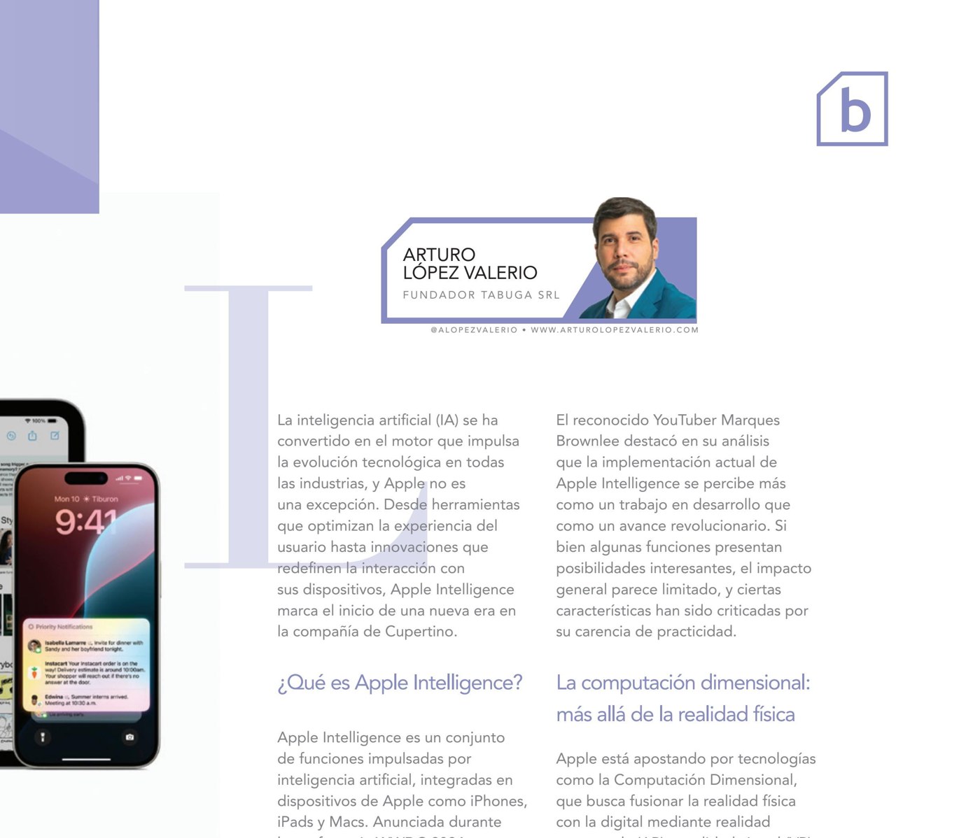 Apple Intelligence: una innovación más en el ecosistema Apple