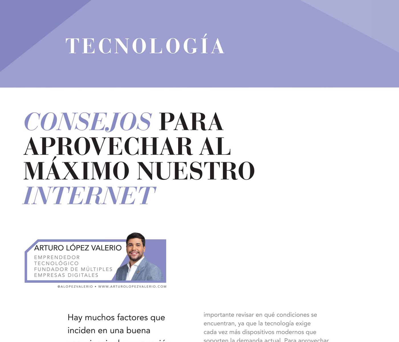 Consejos para aprovechar al máximo nuestro internet