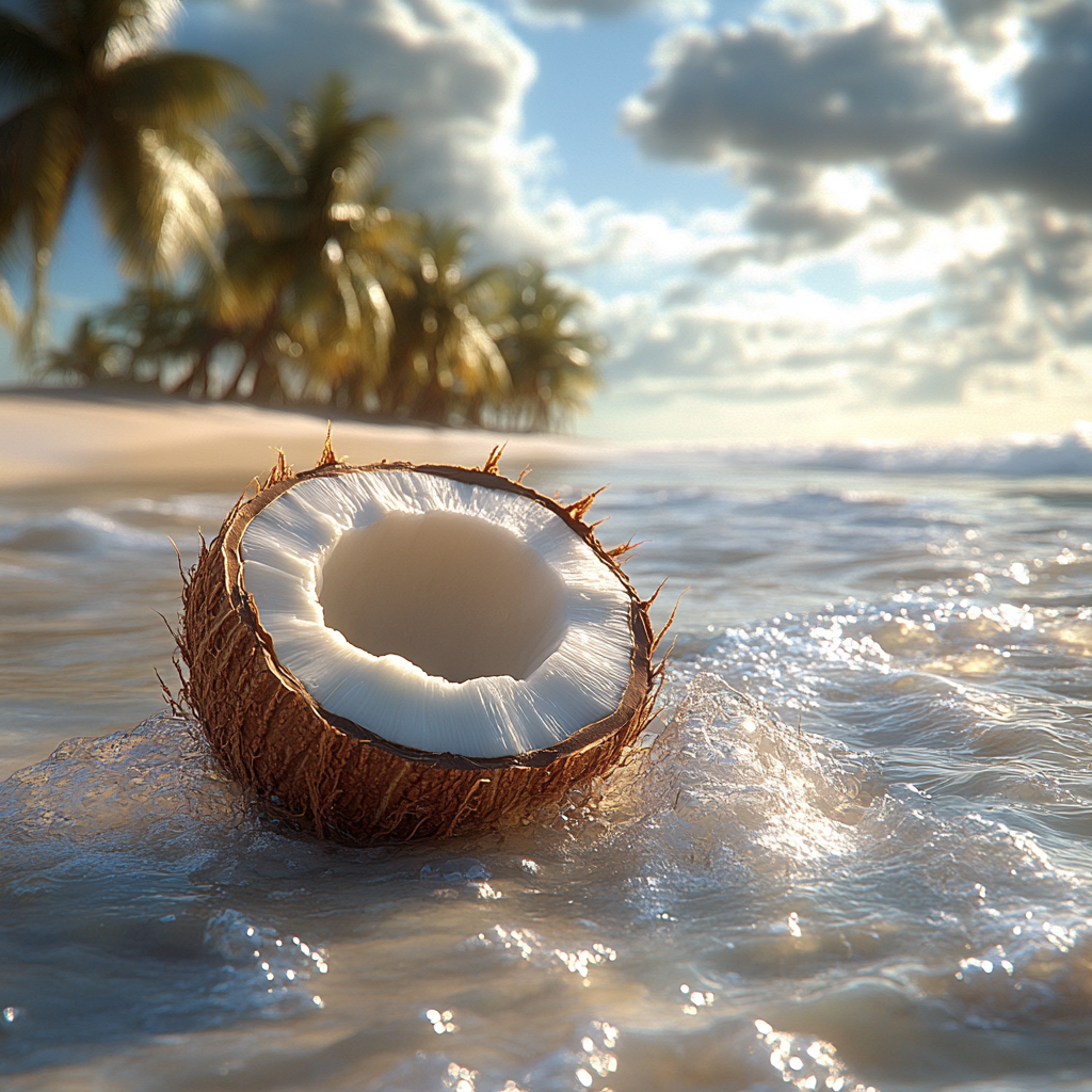 ¿Por dónde le entra el agua al coco?